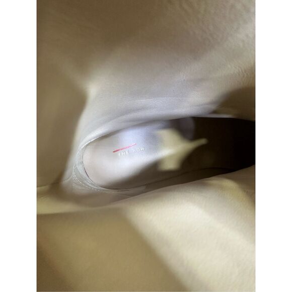 The ROW Grained Nubuck Leather Zippered Platform Combat Boots Beige Size 37 $149 - Picture 10 of 12